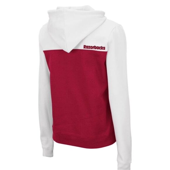 Colosseum NWT Arkansas Razorbacks Aidan Lightweight Half-Zip Hoodie Size M - Picture 2 of 6